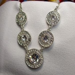 💎Host Pick💎 Vintage NRT/Avon Rhinestone Silver Tone Necklace
